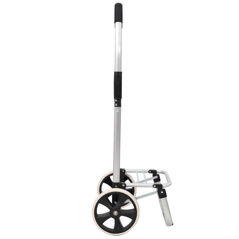 Shopping Trolley with Wheels, Trolley Black Foldable Shopping Cart, Removable Shopping Oxford Waterproof Bag