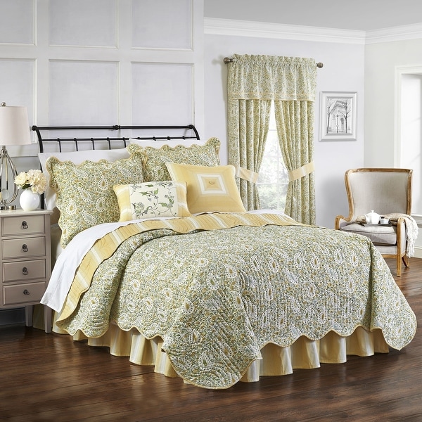Waverly Paisley Verveine Multi Piece Quilt Set. Opens flyout.