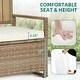 preview thumbnail 14 of 14, Moasis 70 Gallon Patio Storage Bench PE Rattan for Garden Tools