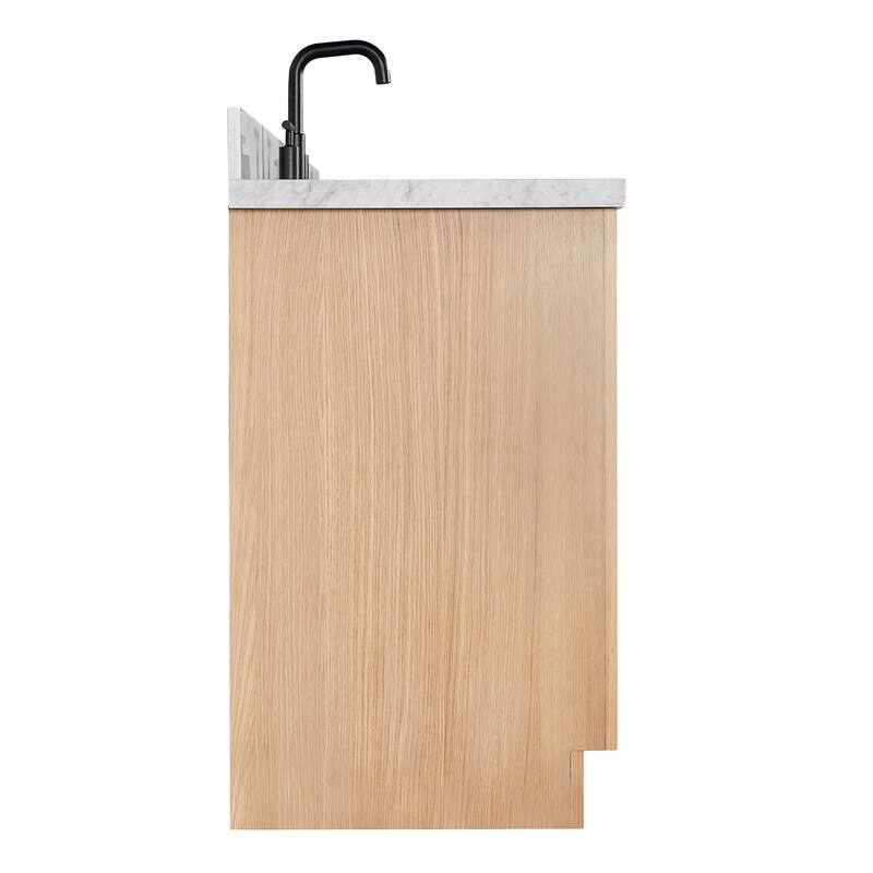 Ariel T067SCWOVO Hepburn 67" Free Standing Single Basin Vanity Set