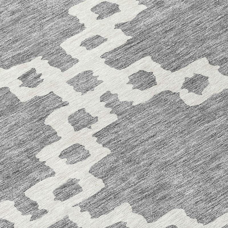 Machine Washable Indoor/ Outdoor Chantille Geo Trellis Rug