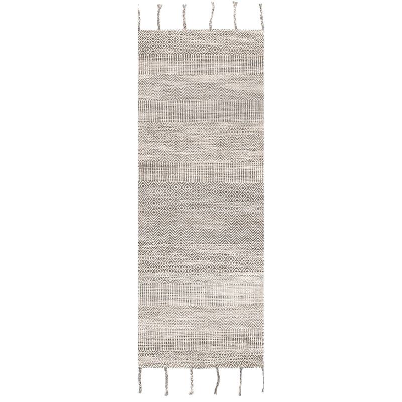 Nuloom Diem Geometric Cotton Tassel Area Rug