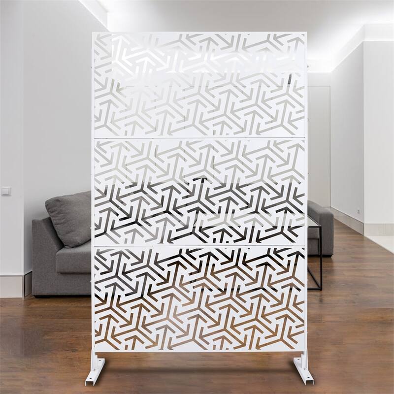 Outdoor & Indoor Freestanding Privacy Screen Privacy Screen 76"H×48"W