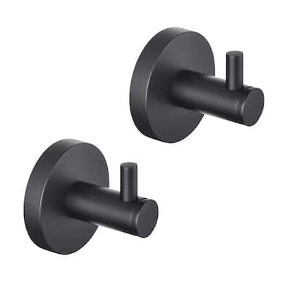 Circular Bathroom Towel & Robe Hook 2 Count