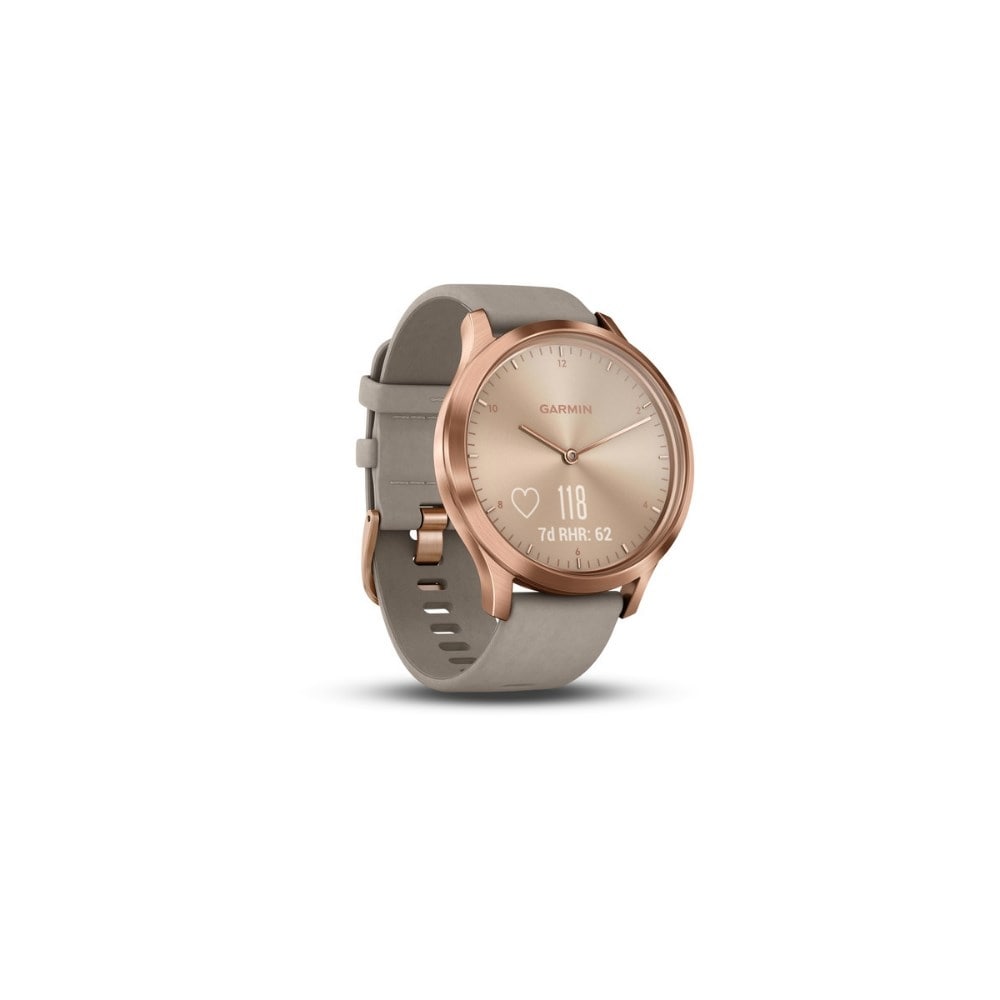 Garmin Vivomove Optic Premium Rose Gold Gray Suede 2024 www.horepnicko.cz