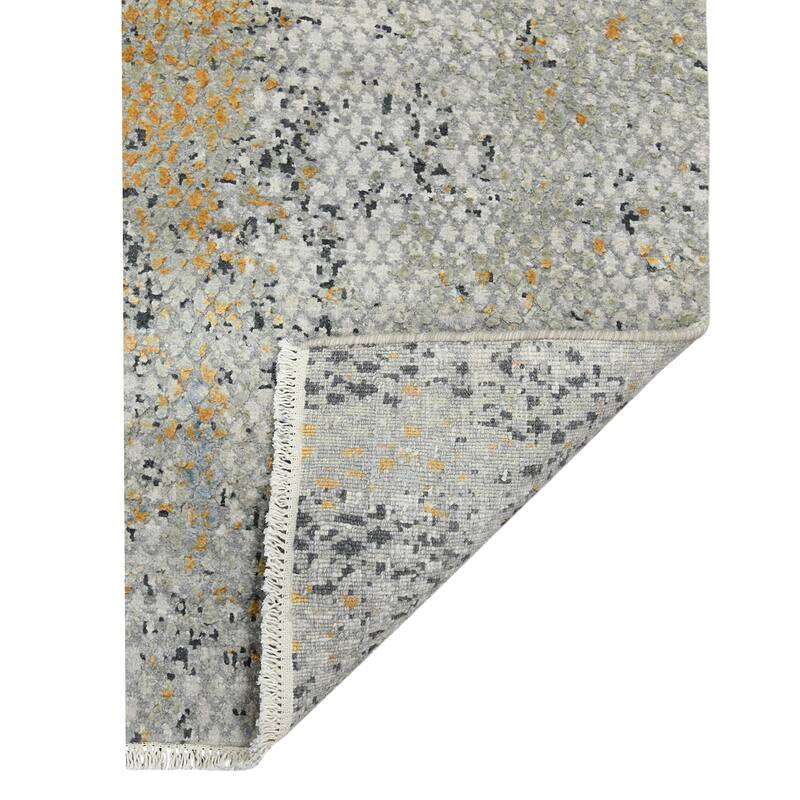Majestic Hapley Modern & Contemporary Abstract Hand-Knotted Area Rug