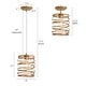 preview thumbnail 14 of 38, LALUZ Modern Farmhouse 1-Light Pendant Light for the Kitchen Island Dining Room