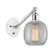 Option White and Polished Chrome / Clear Crackle
