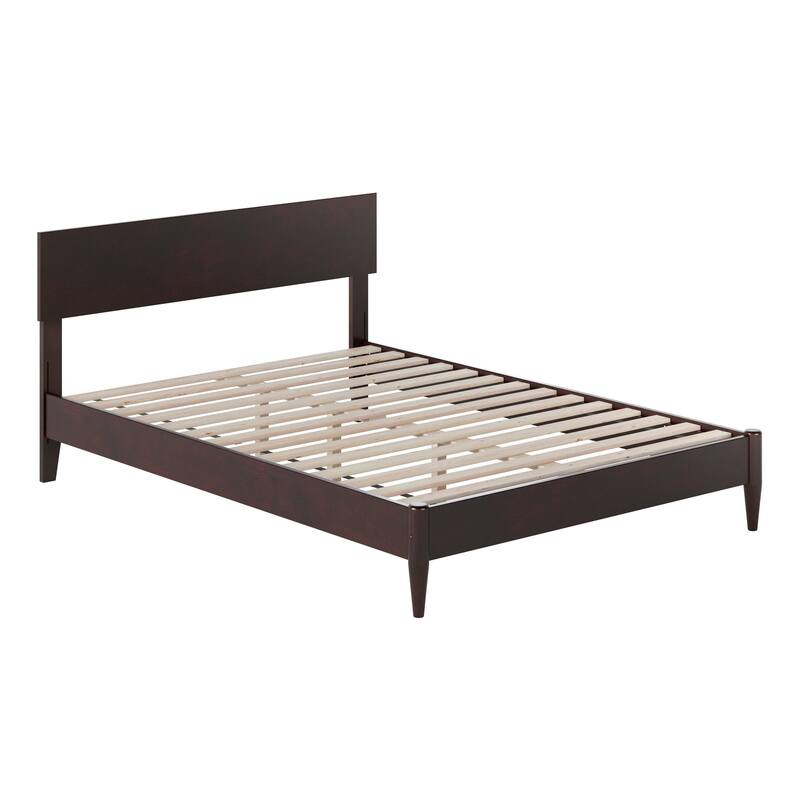 Aria Solid Wood Modern Low Profile Platform Bed