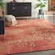 Copper Grove Oxford Floral Area Rug - Red - 6'7" x 9'7"