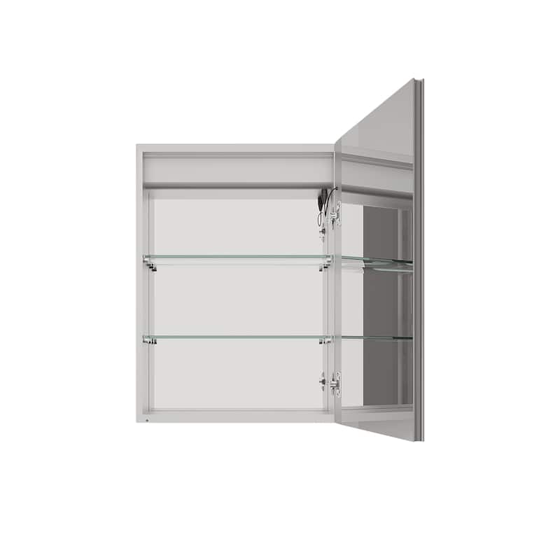 26x20 inch Bathroom Medicine Cabinet with LED Mirror