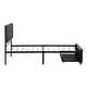 preview thumbnail 18 of 40, Storage Bed Metal Platform Bed with a Big Drawer.