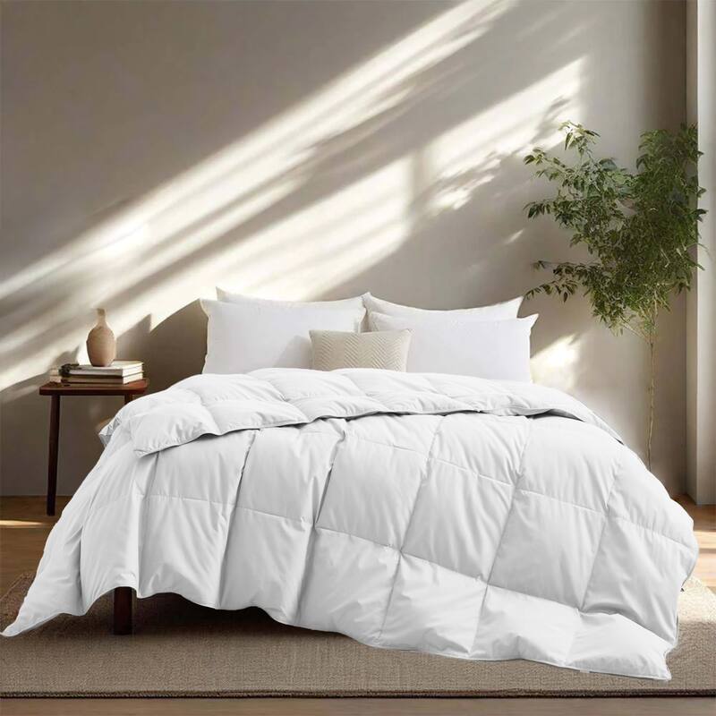 Lightweight Premium White Goose Down Comforter Duvet Insert for Summer