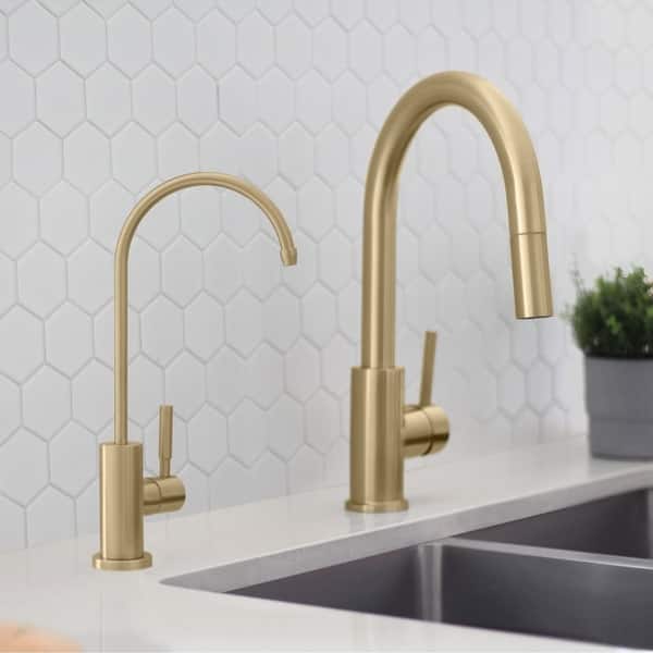 Kitchen Sink Drinking Water Faucet Commercial Water Filtration Faucet Stainless Steel Contemporary Style High Spout Today
