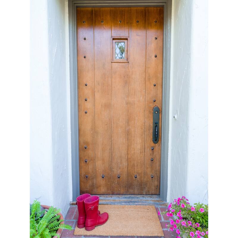 Coir Outdoor Doormat, Brown