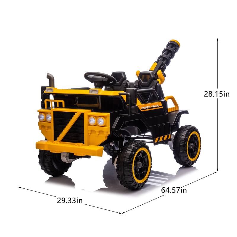Kids Electric Ride-On Car-Spacious 3-Seater,Powerful 4-Motor Drive,Parental Remote Control,Led Lights