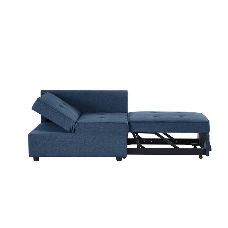 4 in 1 Convertible Recliner Couch Sleeper Sofa