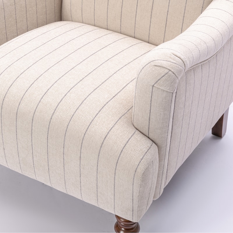 Sherman Sea Oat Striped Arm Chair by Greyson Living