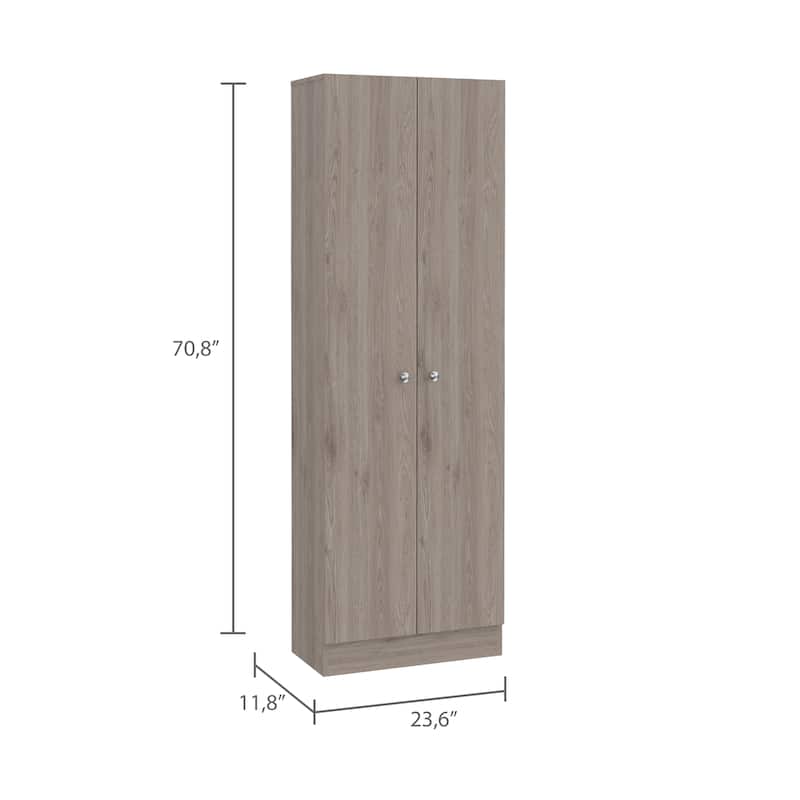 Storage Cabinet Pipestone, Double Door, White Finish,High quality and durable