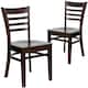 Option walnut wood seat/walnut wood frame