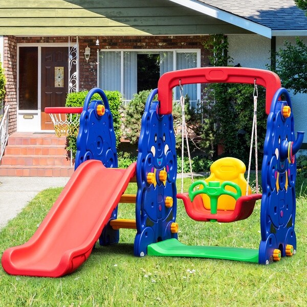 3 in 1 slide swing basketball