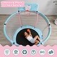 preview thumbnail 10 of 16, Trampolines 48" Round Mini Bouncer with Enclosure