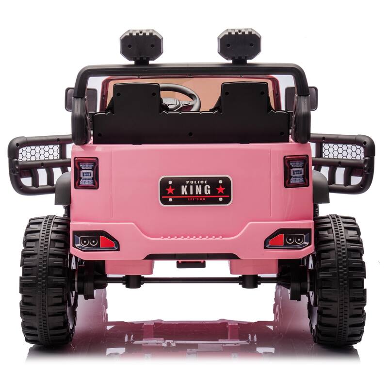 24V Two-Seater Kids Ride On Electric Car W/Parents Control,400w Motor,Provide A Speed Of 1.86-4.35mph For Kids Of 3+