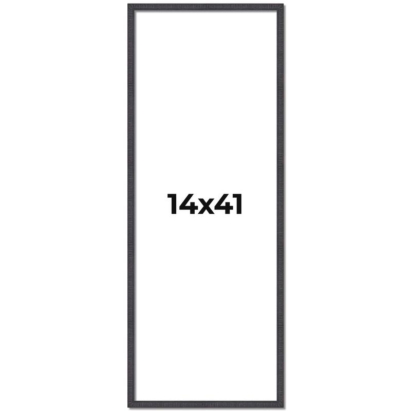 14x41 Frame Brown Picture Frame - Complete Modern Photo Frame Includes