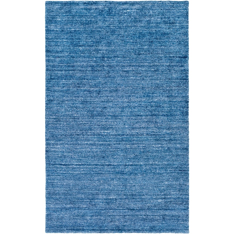 Hand-woven Dan Solid Viscose Area Rug