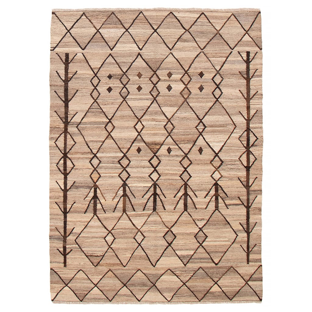 Sivas Taupe Kilim 5'10" x 8'1" - 5'10 x 8'1