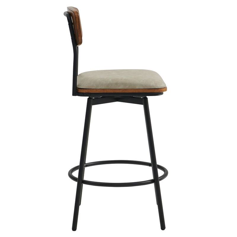 Spruce & Spring Claire Swivel Counter Height Bar Stool Set