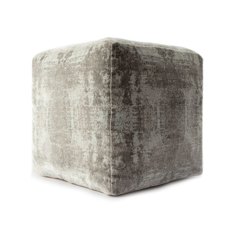 Sevita Modern Abstract Polyester Blend Pouf