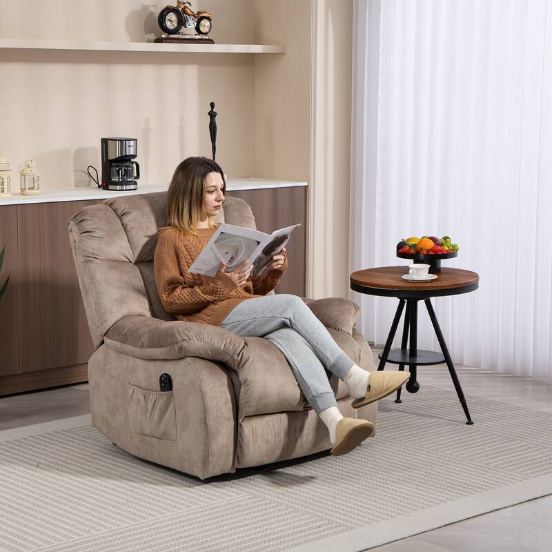 Power Lift Recliner Chair for Elderly，Heavy Duty Recliner w/Safety Motion Mechanism and Comfortable Upholstery