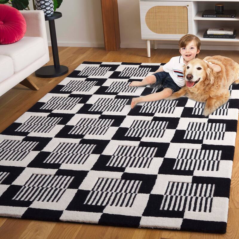 SAFAVIEH Handmade Metro Youko French Country Wool Rug