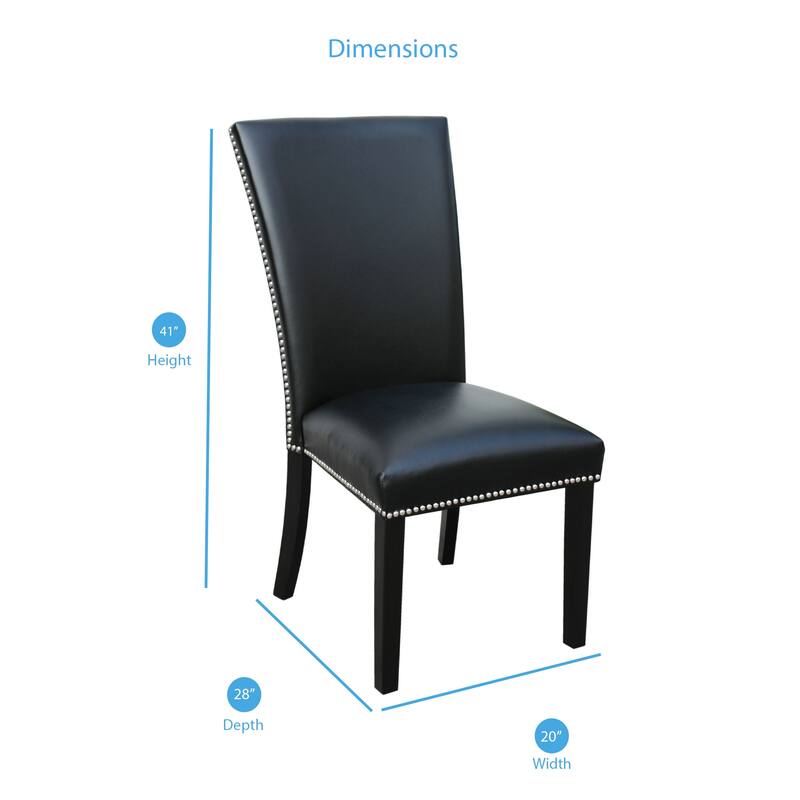 Steve Silver Mhlanga Modern Dining Chair (Set of 2) - Black
