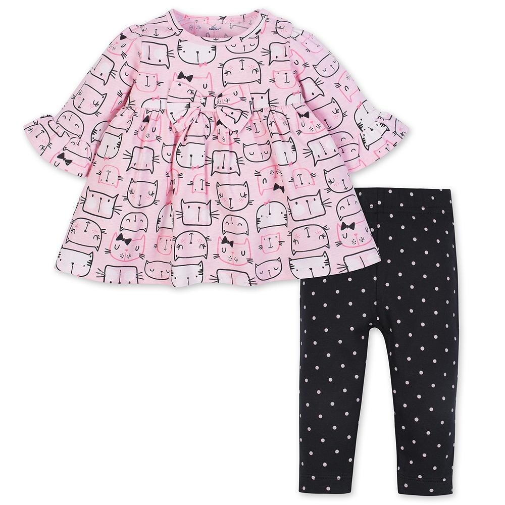 baby girl dress and legging set