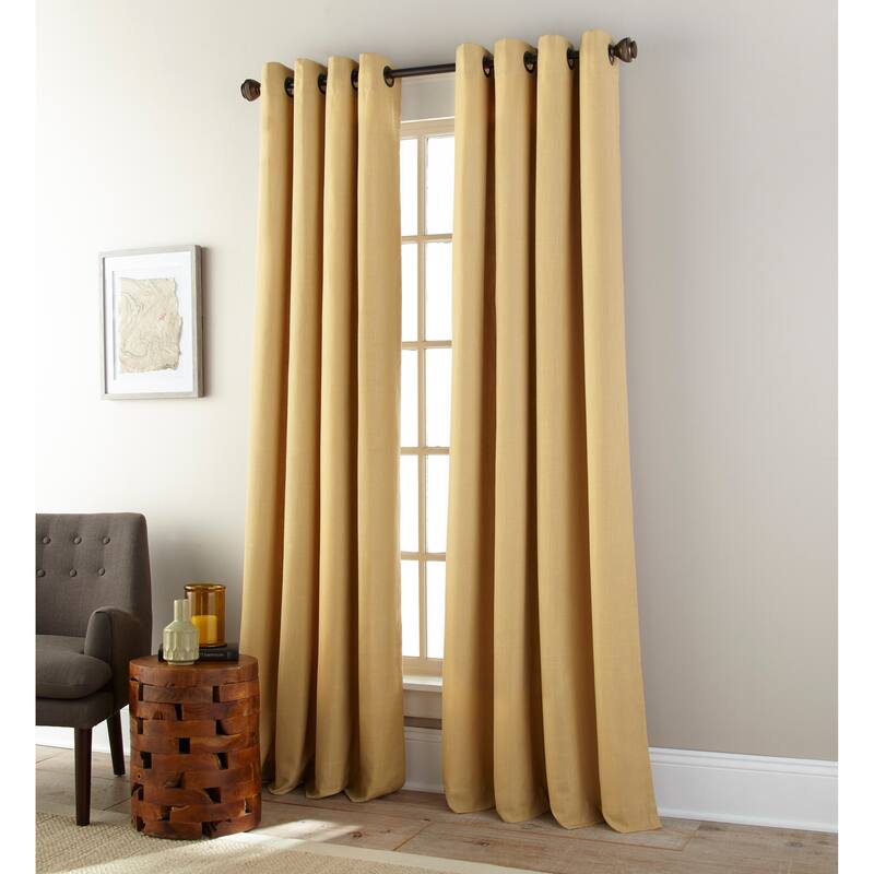 Grand Avenue Vanity Grommet-Top Room Darkening Single Curtain Panel