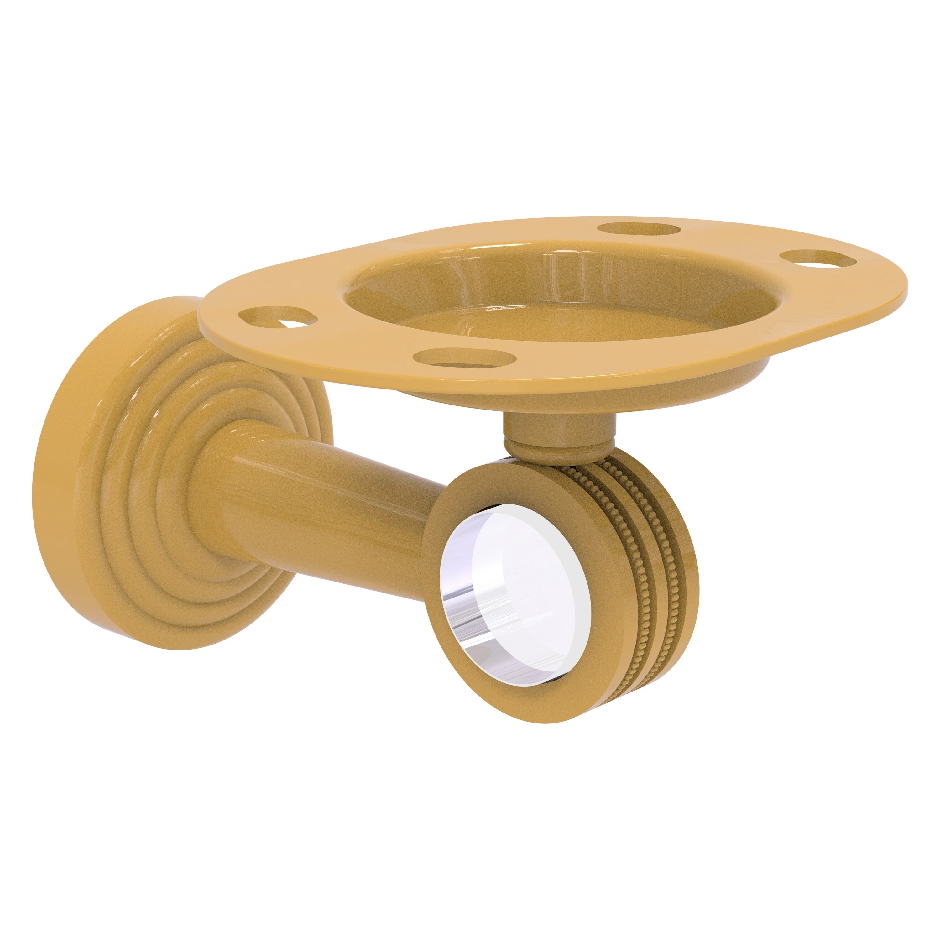 Allied Brass Pacific Beach Collection Tumbler and Toothbrush Holder with Dotted Accents