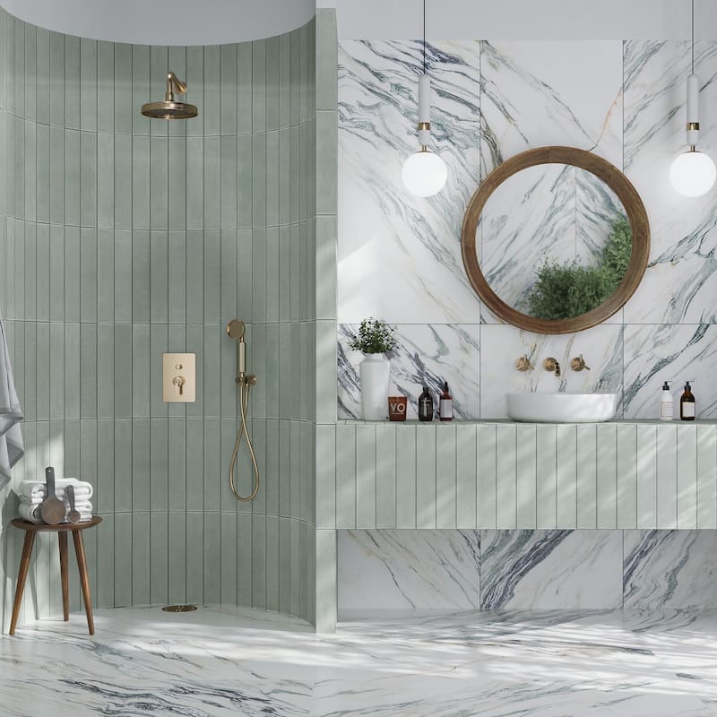 Cadence 3x16 Sage Green Porcelain Subway Wall and Floor Tile (14.21 sq ft/case) - 44 Pack