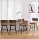 preview thumbnail 12 of 136, 26"/29" Faux Leather Swivel Counter/Bar Stools Set of 2/3
