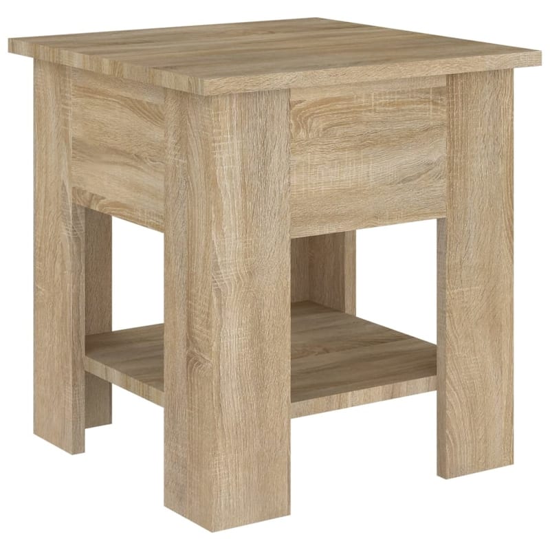 vidaXL Coffee Table End Table Sofa Table Living Room Furniture Engineered Wood - 15.7" x 15.7" x 16.5"
