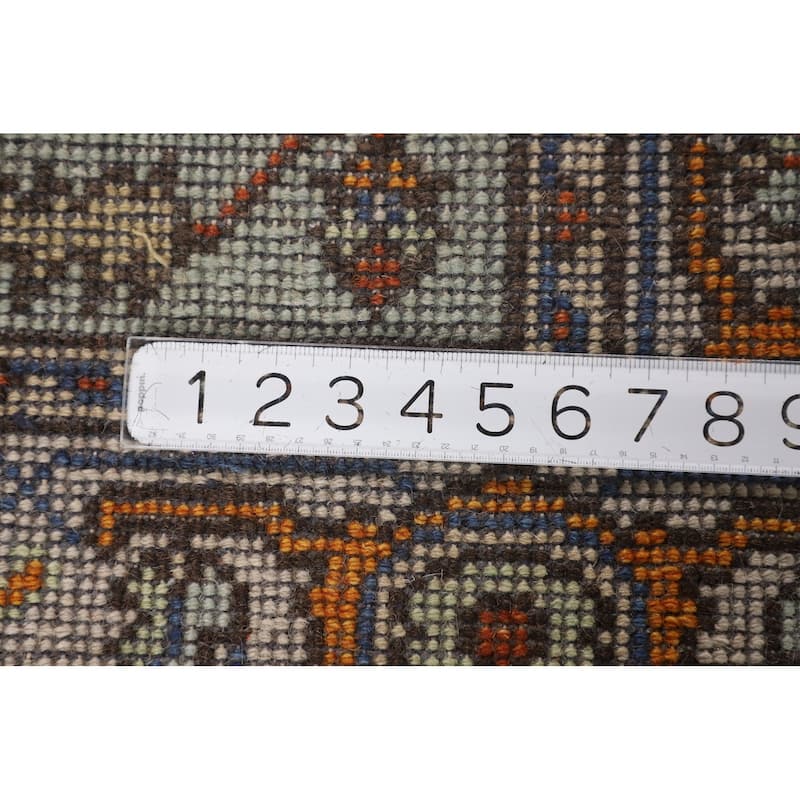 Blue Oushak Oriental Foyer Rug Hand-Knotted Wool Carpet - 4'0"x 6'0"