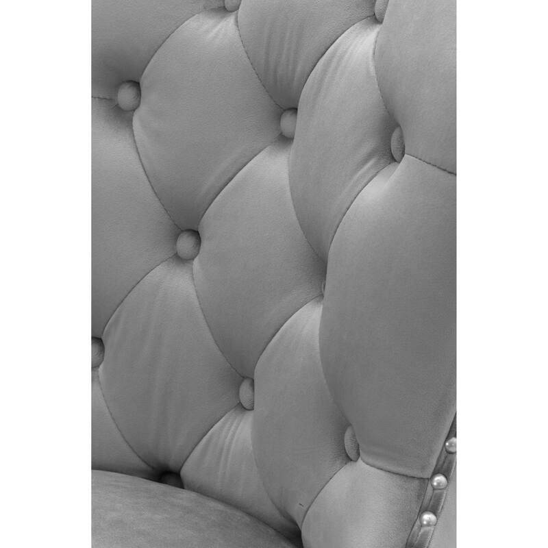 Best Quality Furniture Tufted Velvet Counter Chairs with Ring