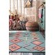 preview thumbnail 30 of 43, Nuloom Hand Tufted Wool Moroccan Triangle Rug