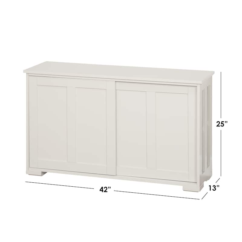 Porch & Den Jefferson Sliding Glass Door Stackable China Cabinet