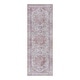 preview thumbnail 48 of 204, Gertmenian Crystal Print Washable Digital Printed Flat Pile Polyester Slip Resistant Area Rug Collection 2' 2" x 6' - Soha Pink