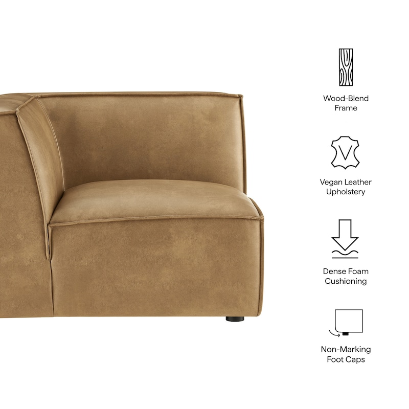 Restore Vegan Leather Modular Corner Chair