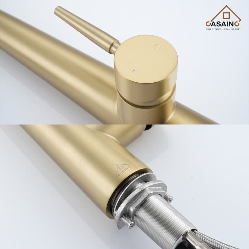 Single Handle Pull Down Sprayer Kitchen Faucet