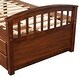 preview thumbnail 4 of 45, Twin Size Platform Storage Bed Solid Wood Bed with 6 Drawers,Paint Surface,Environmentally Friendly Materials，Brown