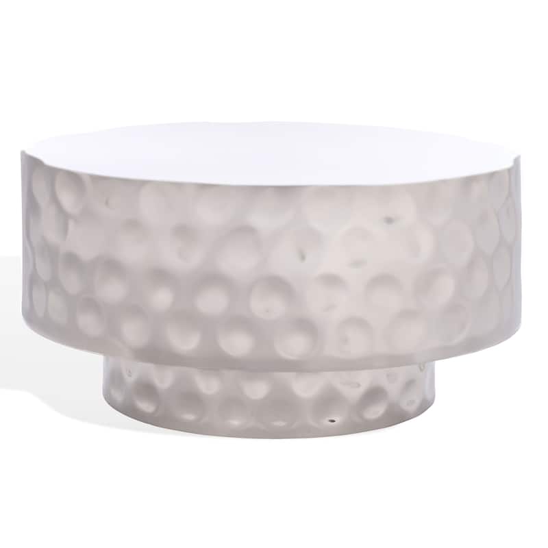 SAFAVIEH Couture Janalee Steel Coffee Table - 30"W x 30"D x 15"H - Charcoal